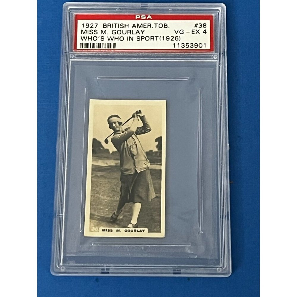 1927 British American Tobacco Who’s Who in Sport #38 Miss M. Gourlay PSA4 Rare!